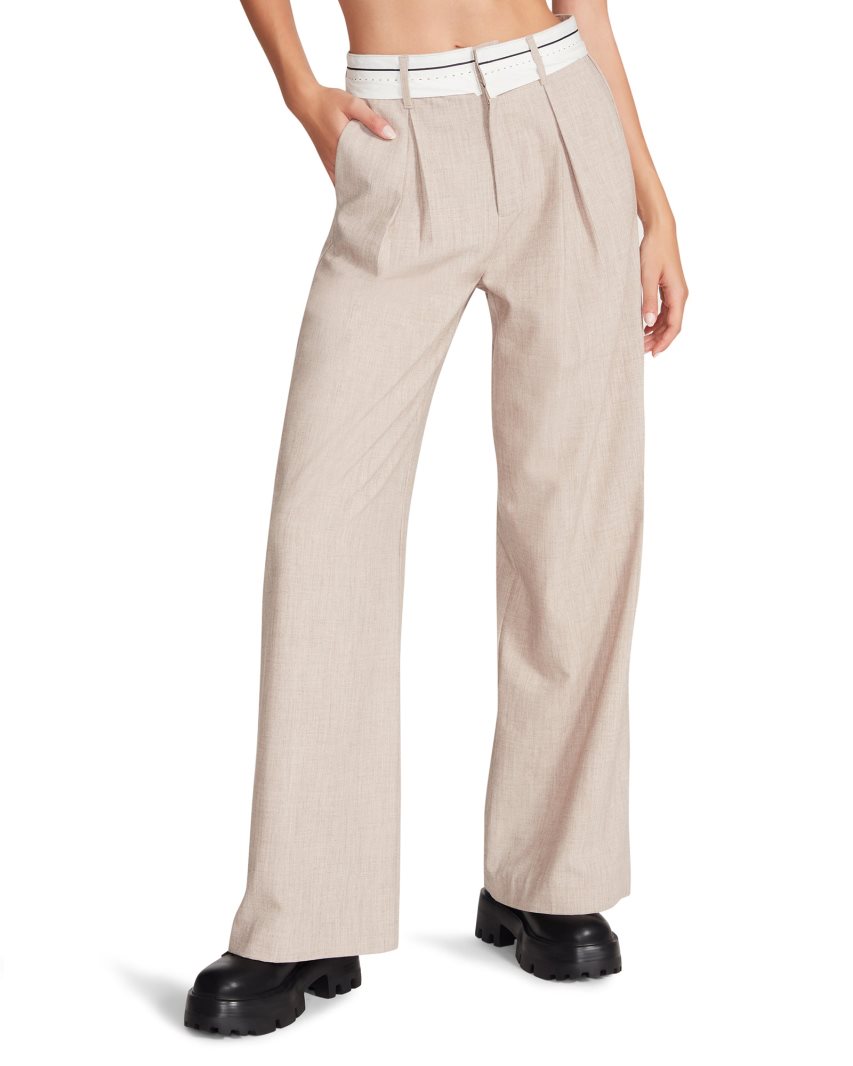 Beige Steve Madden Izzie Women's Pants | PH 6075PZC